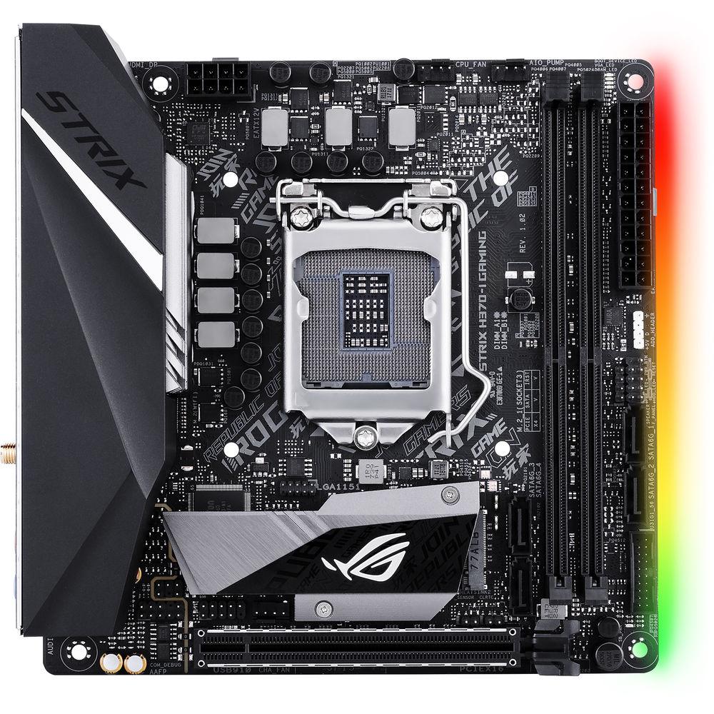 ASUS Republic of Gamers Strix H370-I Gaming LGA 1151 Mini-ITX Motherboard