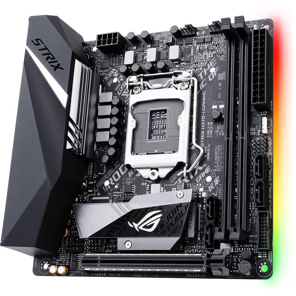 ASUS Republic of Gamers Strix H370-I Gaming LGA 1151 Mini-ITX Motherboard