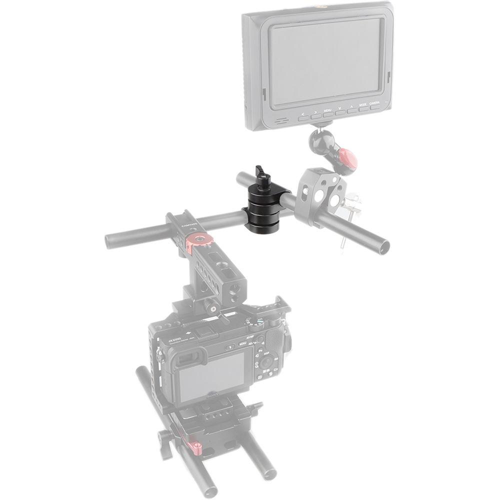 CAMVATE 15mm Rod Clamp with Swiveling Rosette Joint