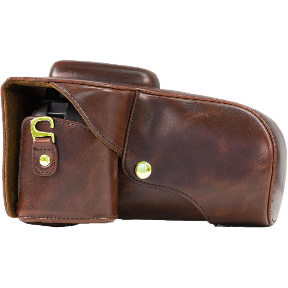 MegaGear Ever Ready PU Leather Case for Nikon D5300 with 18-55, 18-135, or 18-200mm VR Lens