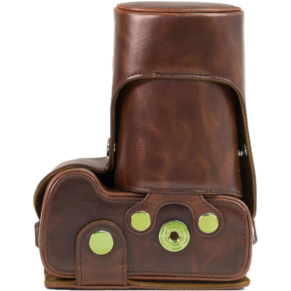 MegaGear Ever Ready PU Leather Case for Nikon D5300 with 18-55, 18-135, or 18-200mm VR Lens