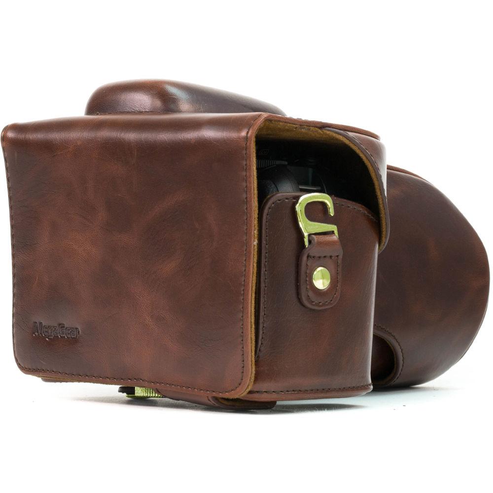 MegaGear Ever Ready PU Leather Case for Nikon D5300 with 18-55, 18-135, or 18-200mm VR Lens