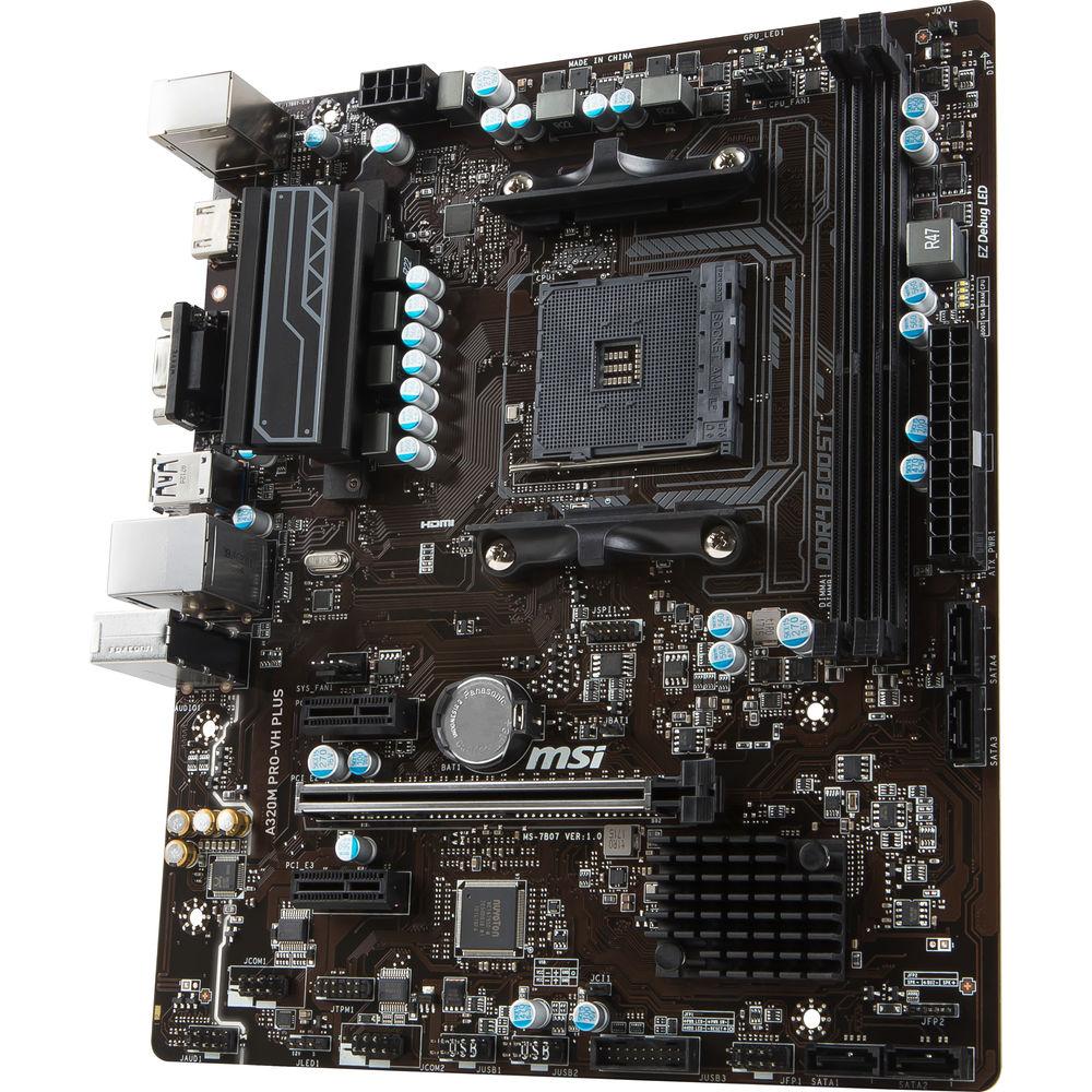 MSI A320M PRO-VH PLUS AM4 Micro-ATX Motherboard