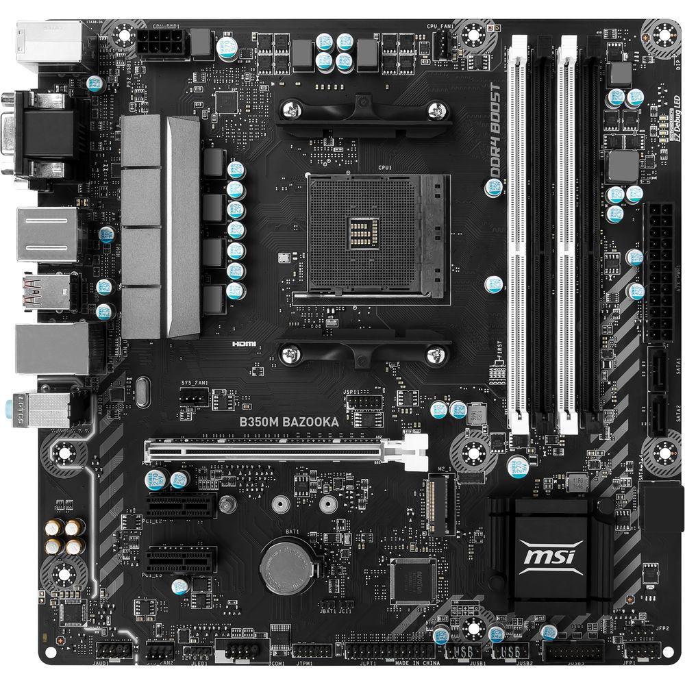 MSI B350M Bazooka AM4 Micro-ATX Motherboard