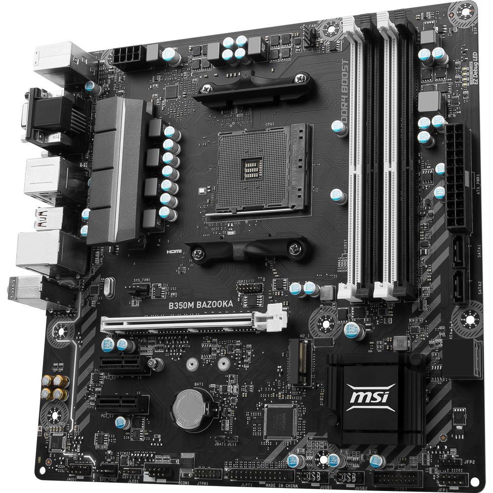 MSI B350M Bazooka AM4 Micro-ATX Motherboard
