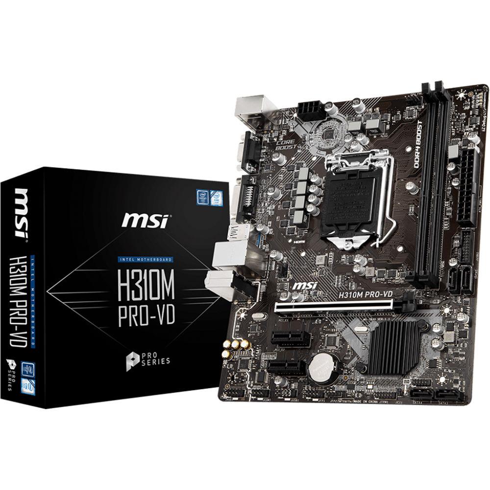 MSI H310M Pro-VD LGA 1151 Micro-ATX Motherboard