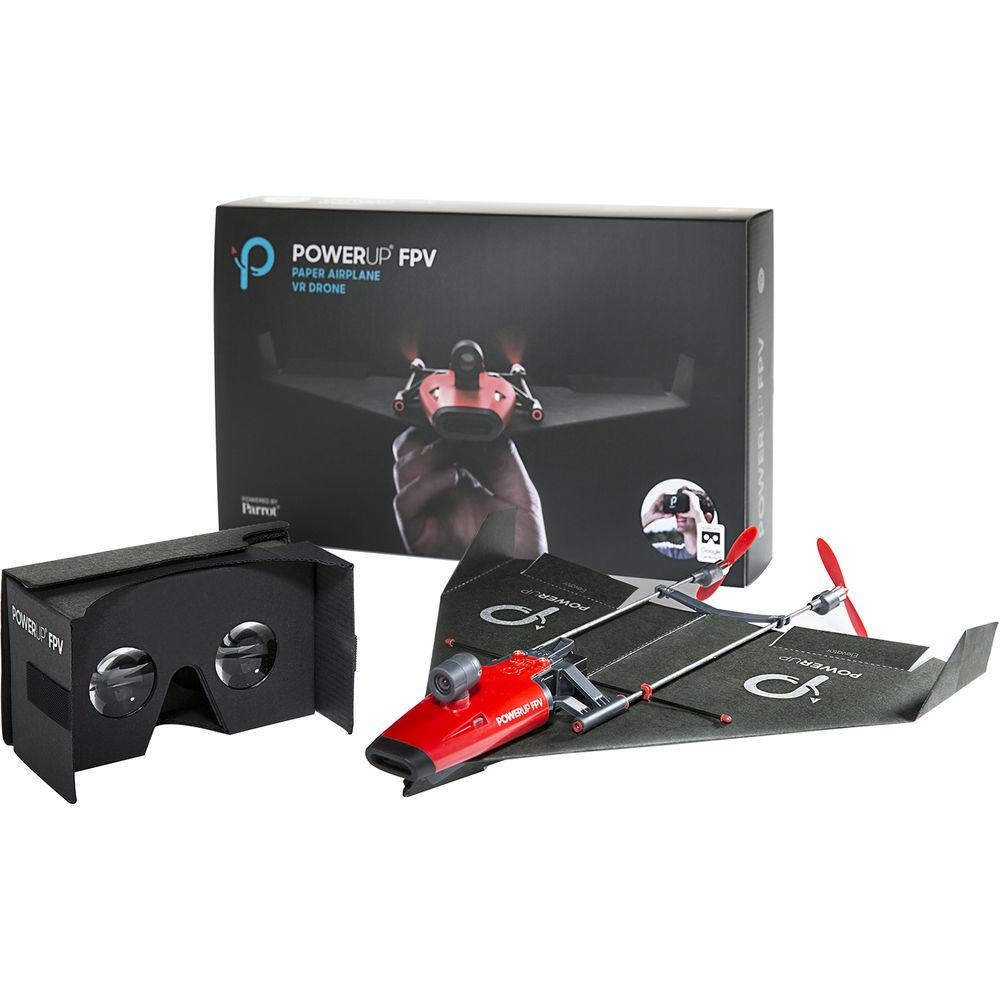 PowerUp Toys FPV Paper Airplane VR Drone Kit, PowerUp, Toys, FPV, Paper, Airplane, VR, Drone, Kit