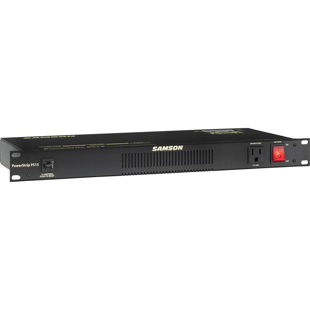 Samson Universal Equipment Rack with PowerStrip PS15 Power Distributor, Samson, Universal, Equipment, Rack, with, PowerStrip, PS15, Power, Distributor