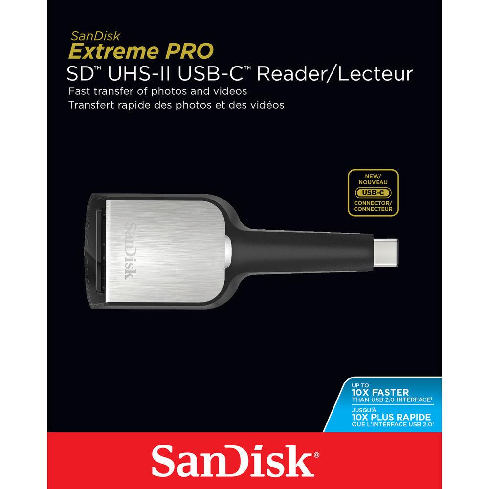 SanDisk Extreme PRO USB 3.1 Type-C SD Memory Card Reader Writer, SanDisk, Extreme, PRO, USB, 3.1, Type-C, SD, Memory, Card, Reader, Writer