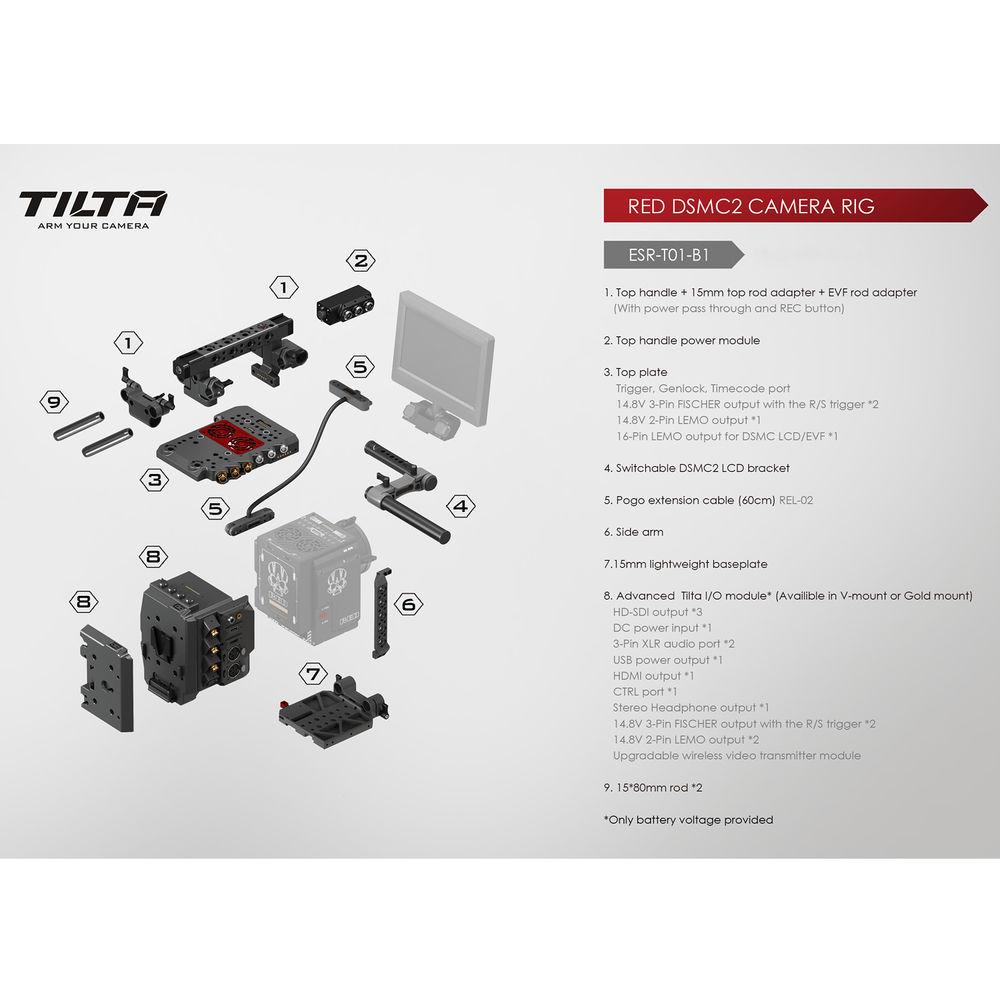 Tilta RED DSMC2 Rig with Advanced Tilta I O Module