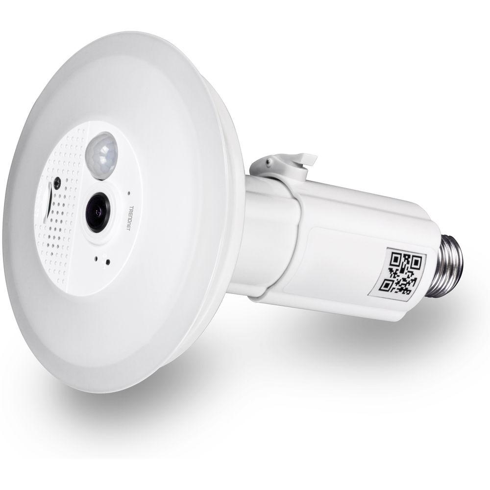 TRENDnet Wi-Fi Light Bulb with Covert 720p Wi-Fi Fisheye Camera