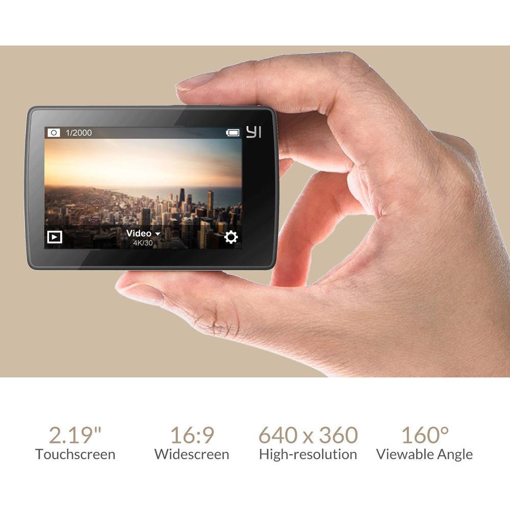 YI Technology 4K Action Camera with Selfie Stick & Bluetooth Remote