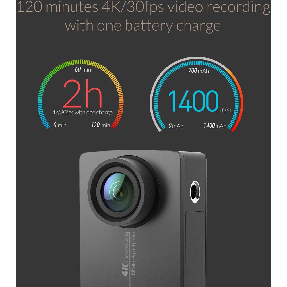 YI Technology 4K Action Camera with Selfie Stick & Bluetooth Remote, YI, Technology, 4K, Action, Camera, with, Selfie, Stick, &, Bluetooth, Remote
