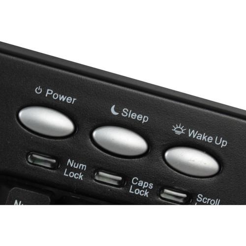 Adesso PCK-208B Tru-Form Media Contoured Ergonomic Keyboard with Hot Keys