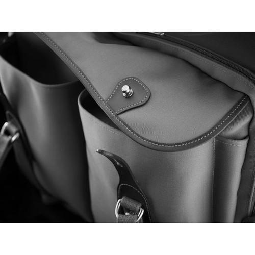 Billingham 225 Shoulder Bag Black with Black Leather Trim