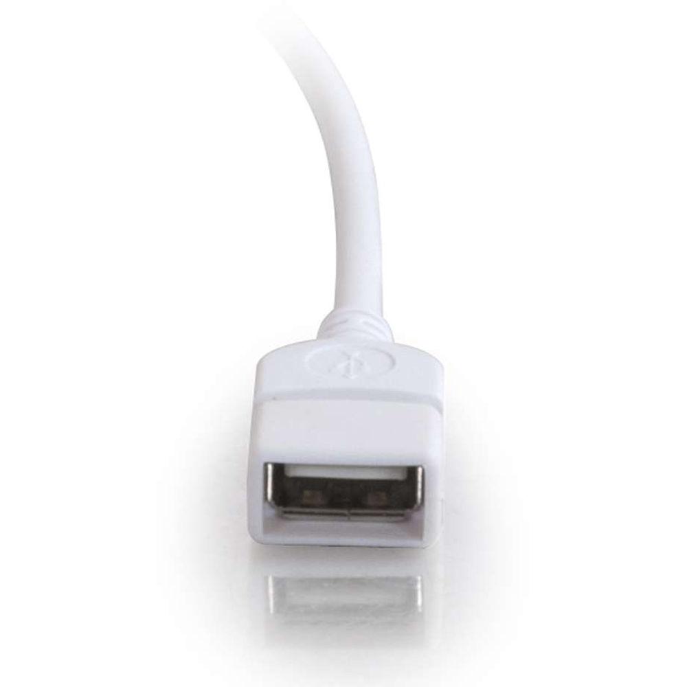 C2G 6.6' USB A Male to A Female Extension Cable, C2G, 6.6', USB, Male, to, Female, Extension, Cable