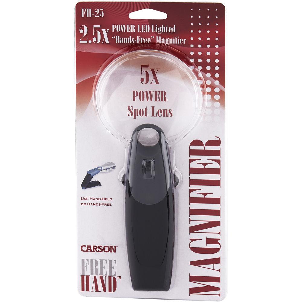 Carson FH-25 2.5x 5x FreeHand Magnifier