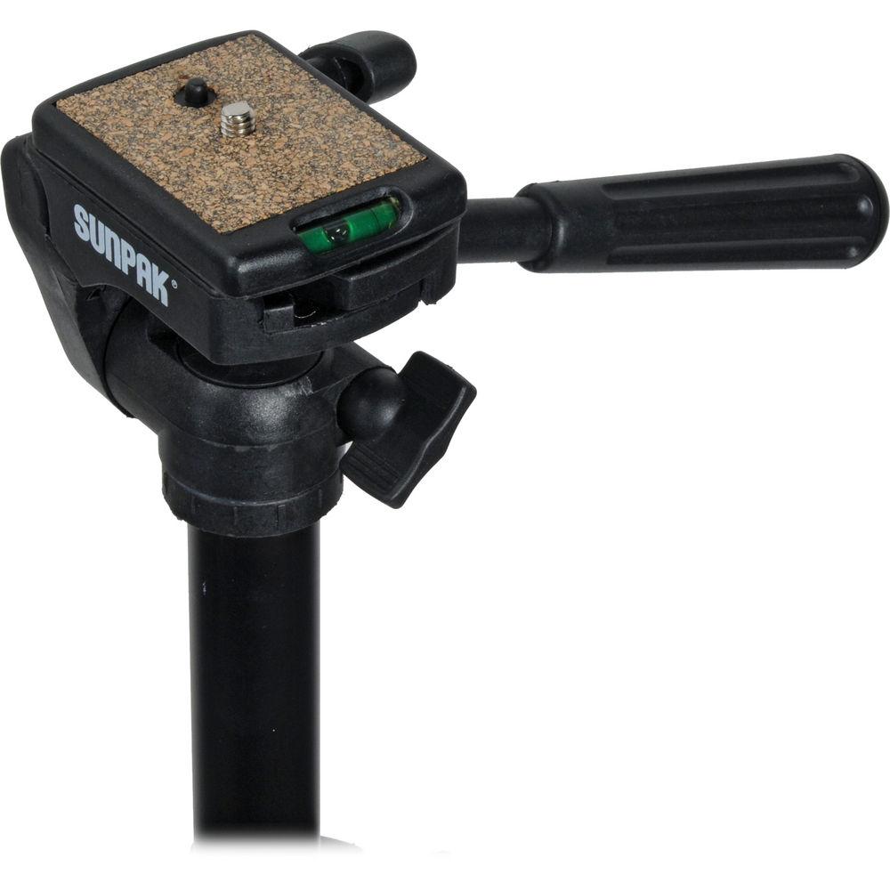 Sunpak 6601TM Tri-Monopod with 3-Way, Pan-and-Tilt Head