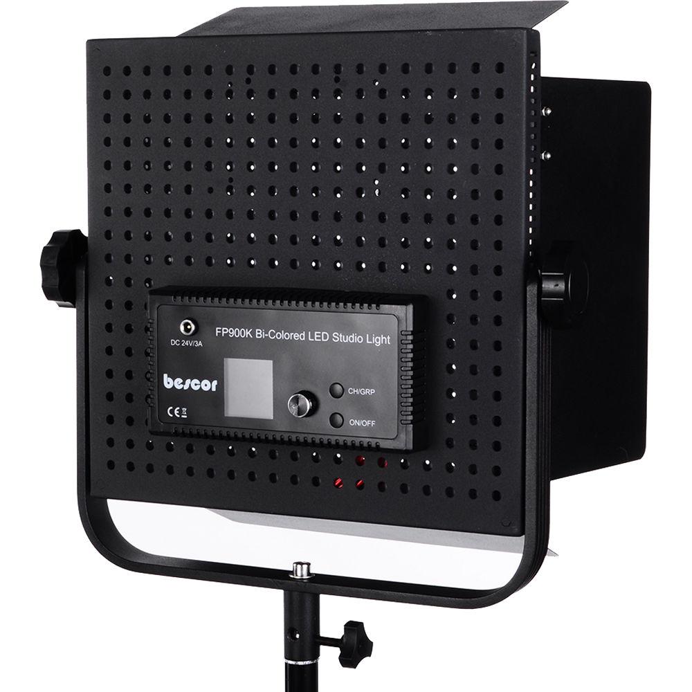 Bescor FP-900K Bi-Color Wirelessly Controlled LED Studio 2-Light Kit