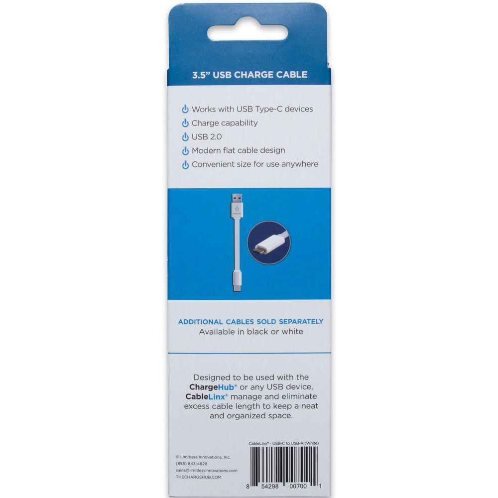 ChargeHub CableLinx USB Type-C Male to USB Type-A Male Cable