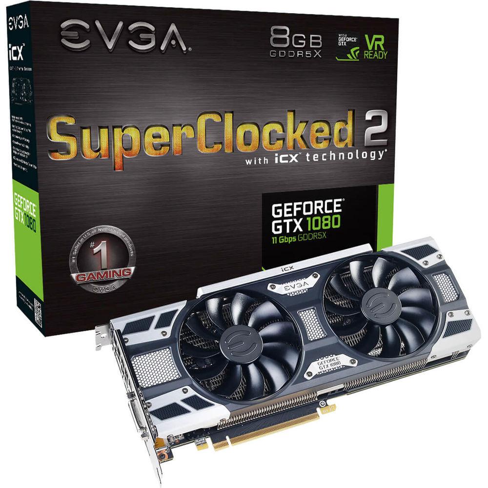 EVGA GeForce GTX 1080 SC2 GAMING Graphics Card