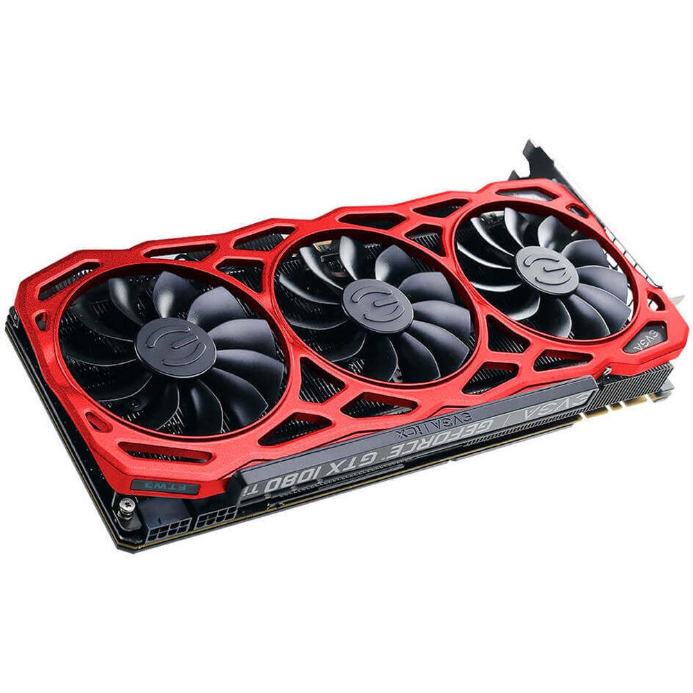 EVGA GeForce GTX 1080 Ti FTW3 ELITE GAMING RED Graphics Card
