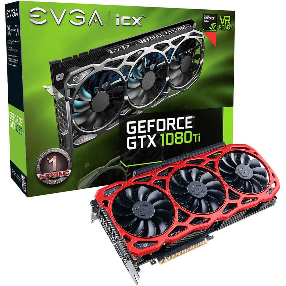 EVGA GeForce GTX 1080 Ti FTW3 ELITE GAMING RED Graphics Card
