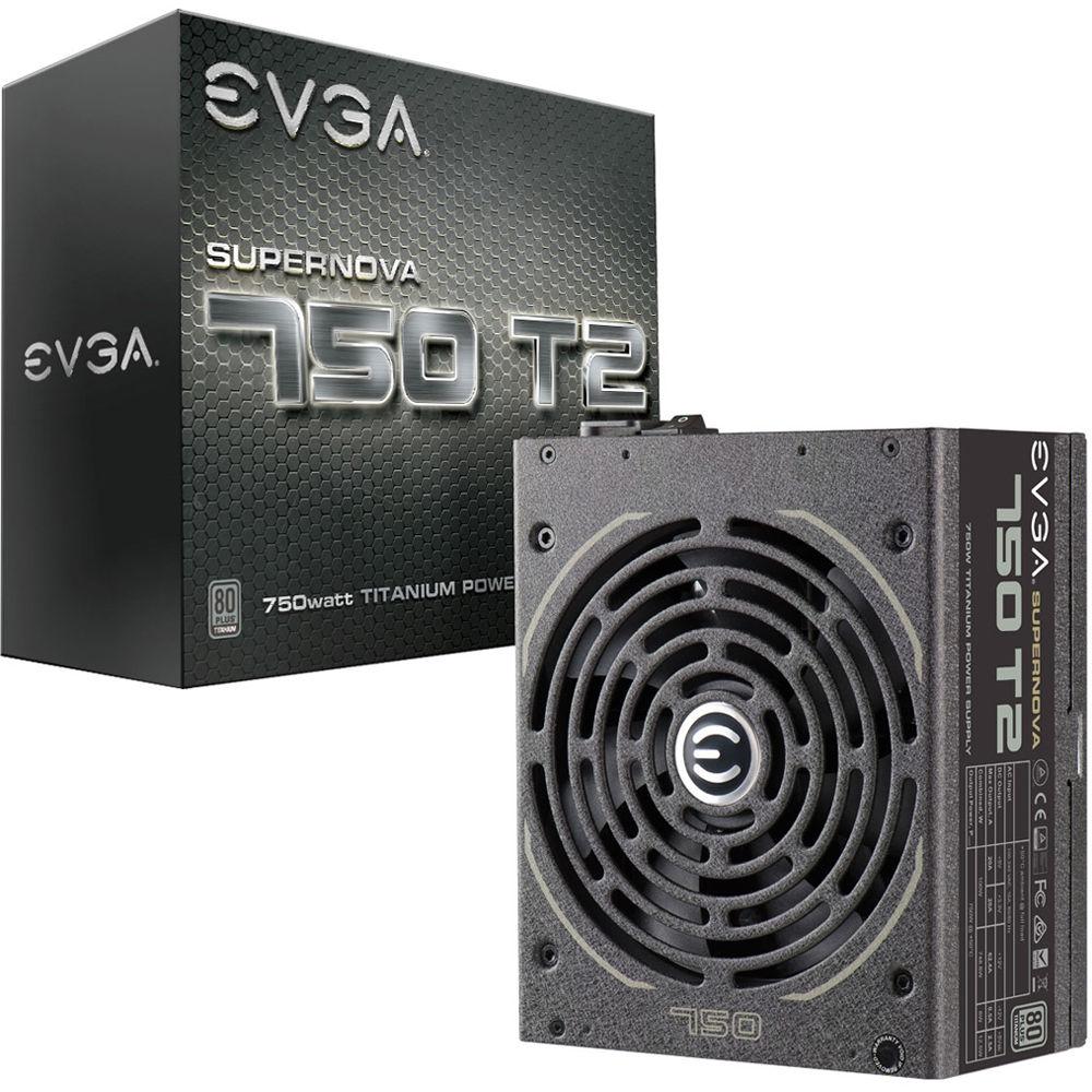 EVGA SuperNOVA 750 T2 750W 80 Plus Titanium Modular Power Supply