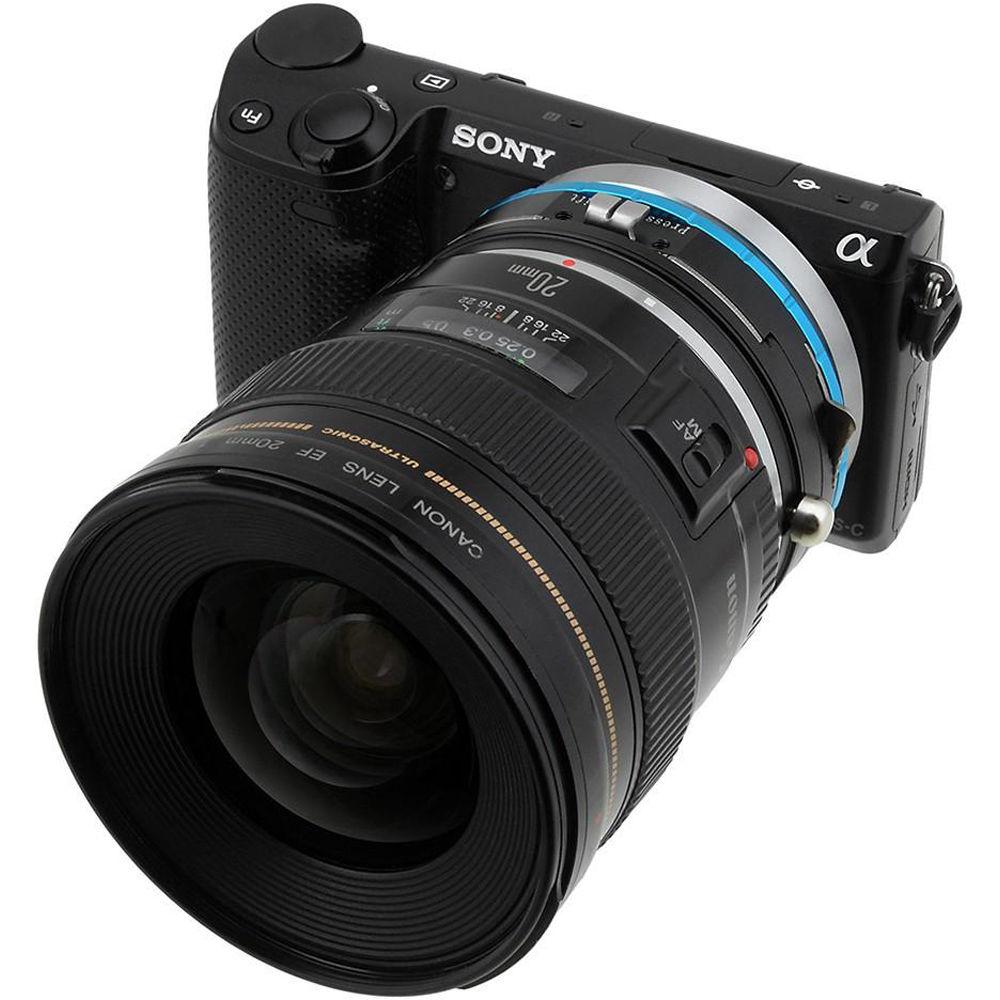 FotodioX Pro Lens Mount Shift Adapter for Canon EOS-Mount Lens to Sony E-Mount APS-C Camera