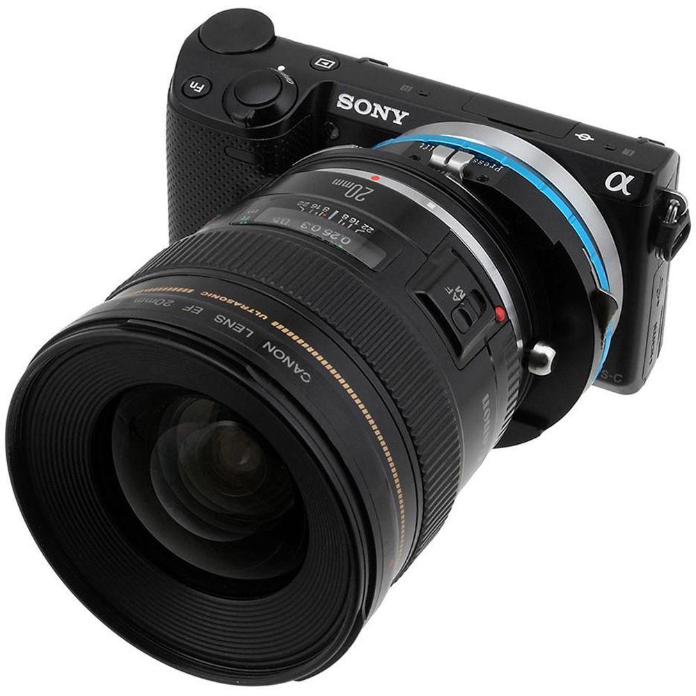 FotodioX Pro Lens Mount Shift Adapter for Canon EOS-Mount Lens to Sony E-Mount APS-C Camera
