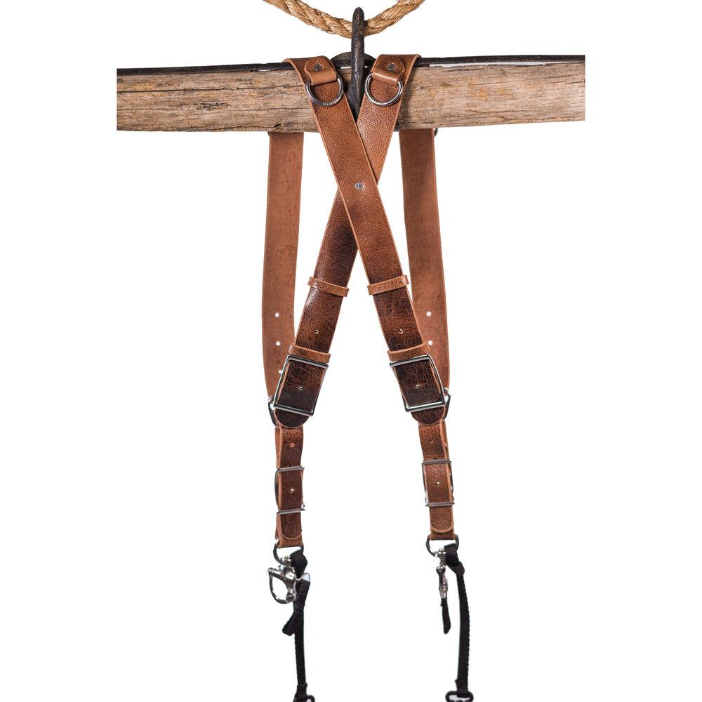 HoldFast Gear Money Maker 2-Camera Leather Harness