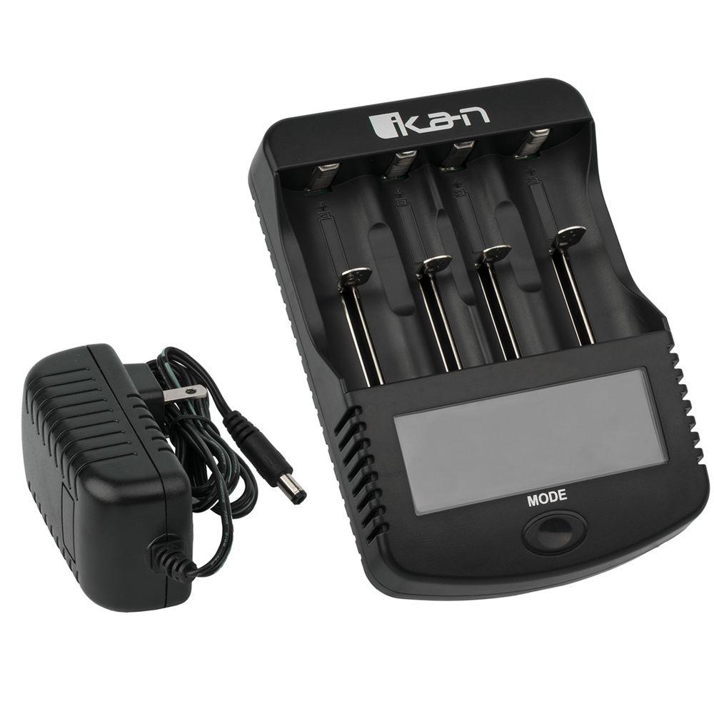 ikan ICH-SC4 Battery Charger with Four 18650 2600mAh Batteries