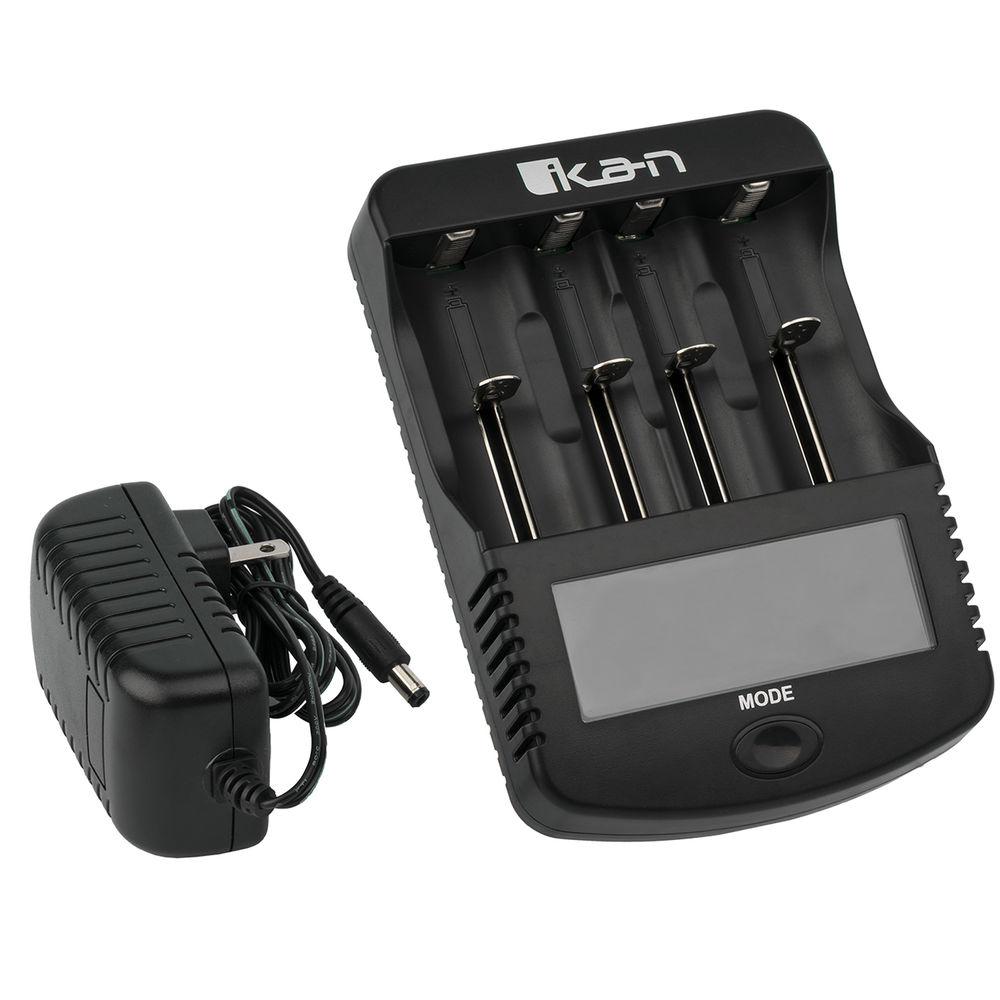 ikan ICH-SC4 Battery Charger with Three 18650 2600mAh Batteries