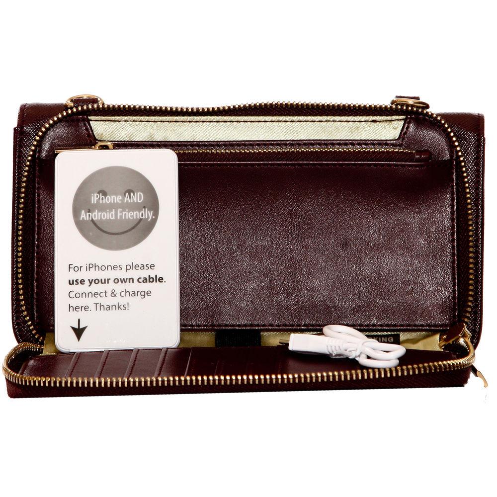 Jill-E Designs Isabel Tech Crossbody Bag with Built-In Phone Charger