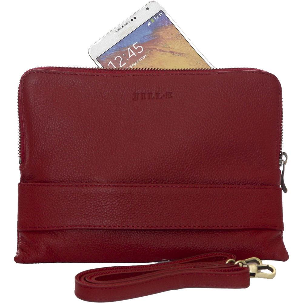 Jill-E Designs Ivy Leather Clutch for 7