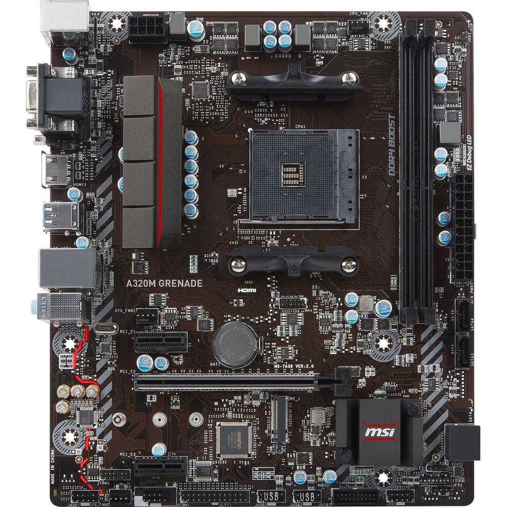 MSI A320M Grenade AM4 Micro-ATX Motherboard