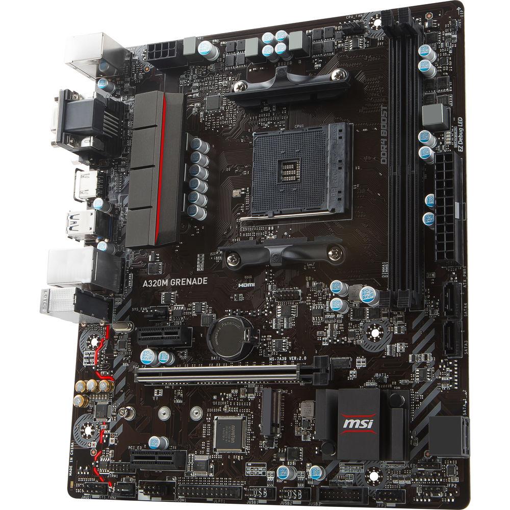 MSI A320M Grenade AM4 Micro-ATX Motherboard