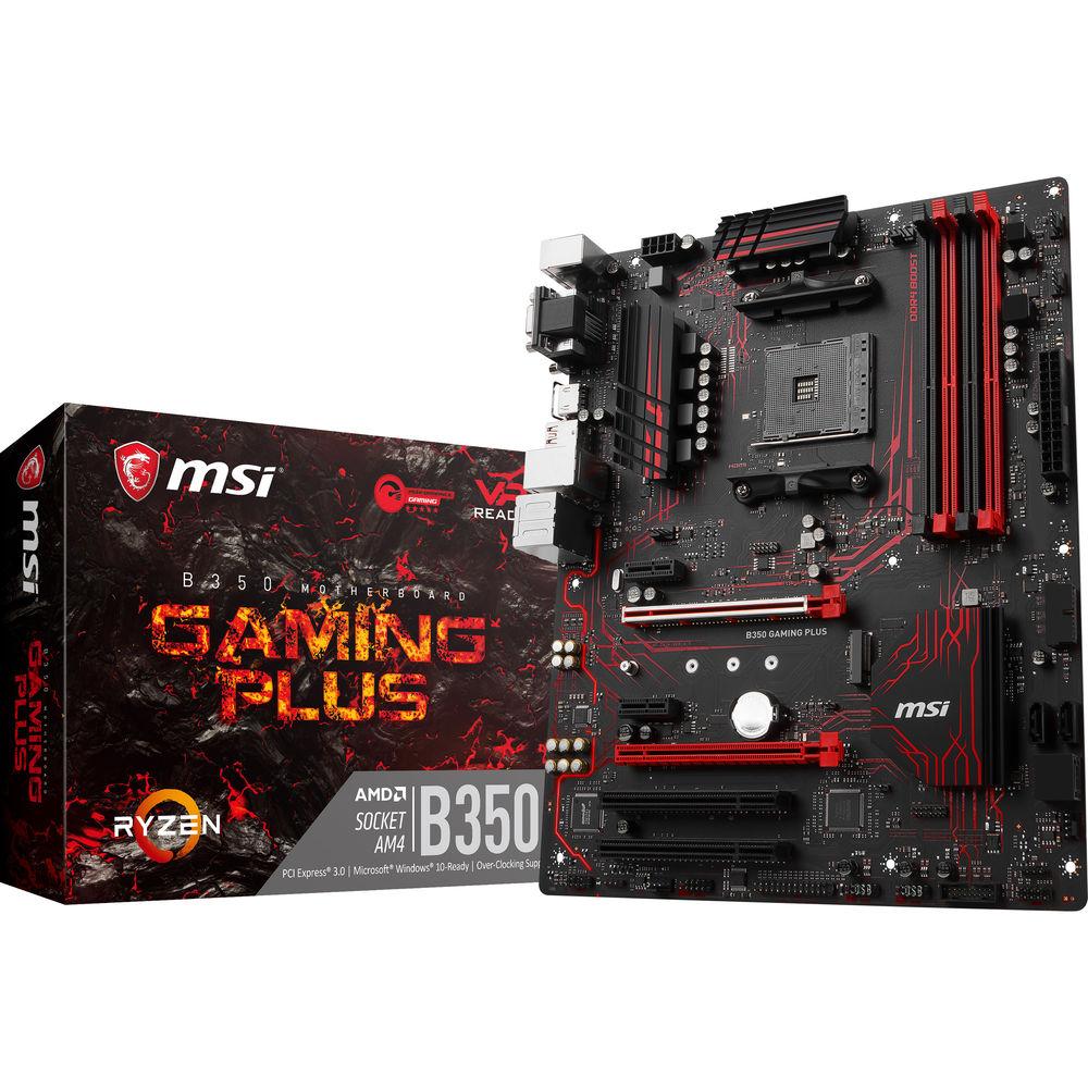 MSI B350 Gaming Plus AM4 ATX Motherboard