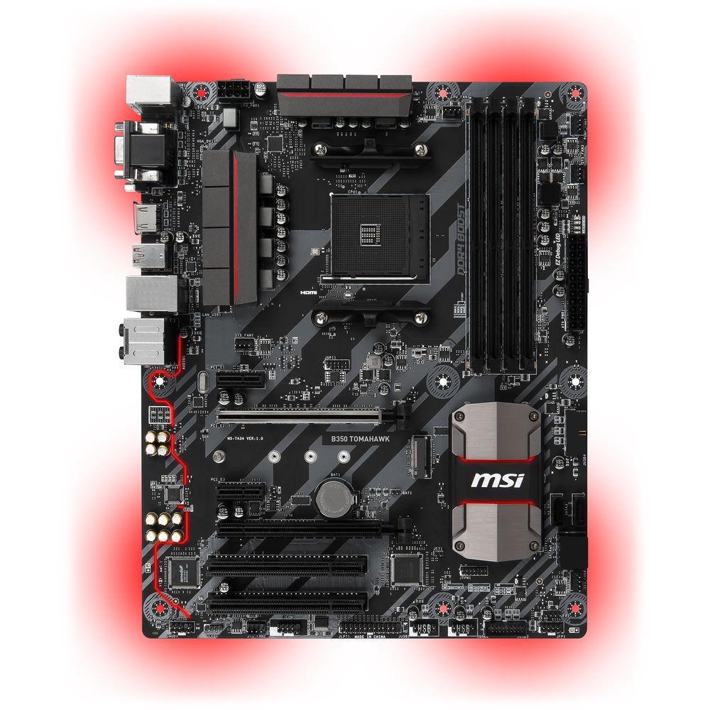 MSI B350 Tomahawk AM4 ATX Motherboard