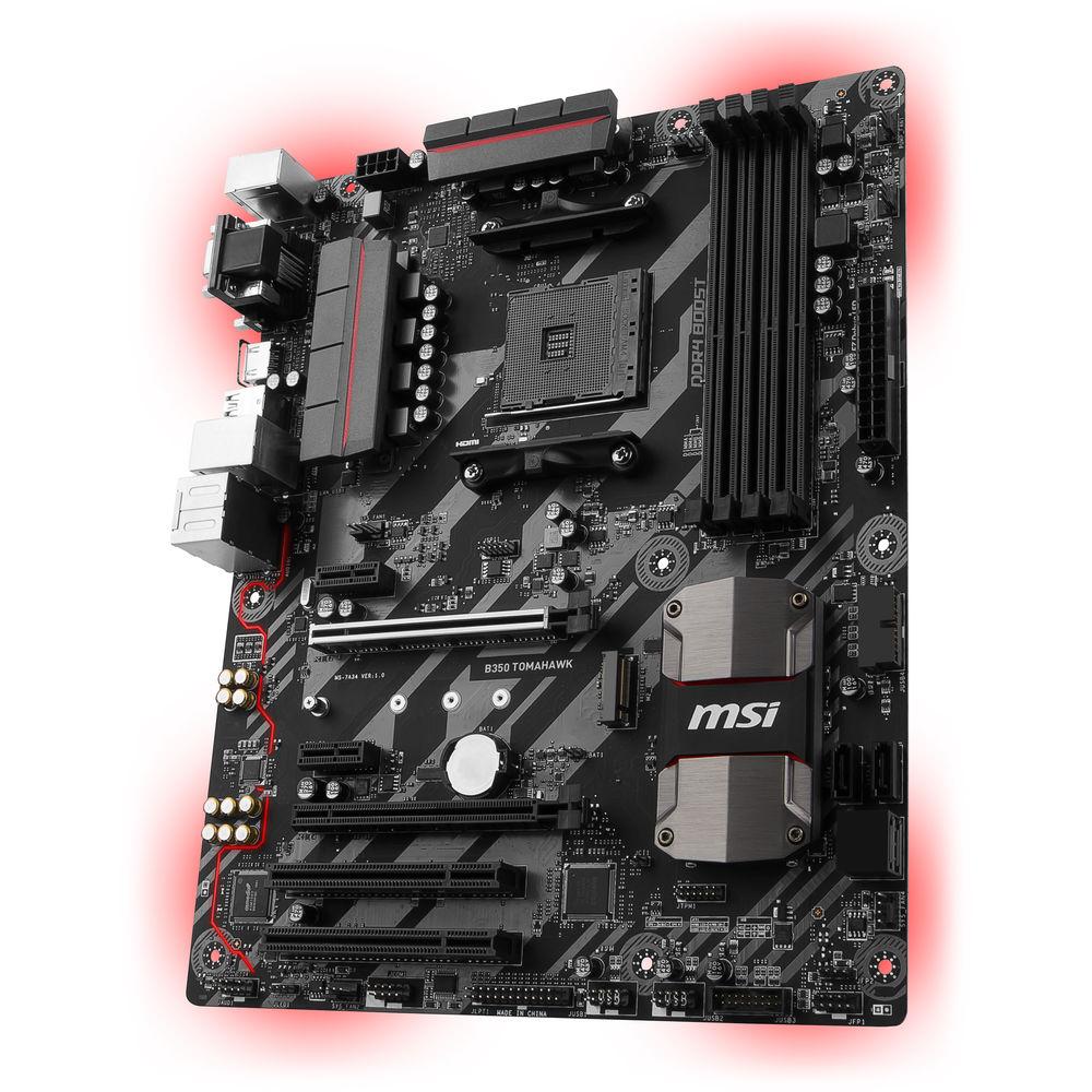 MSI B350 Tomahawk AM4 ATX Motherboard