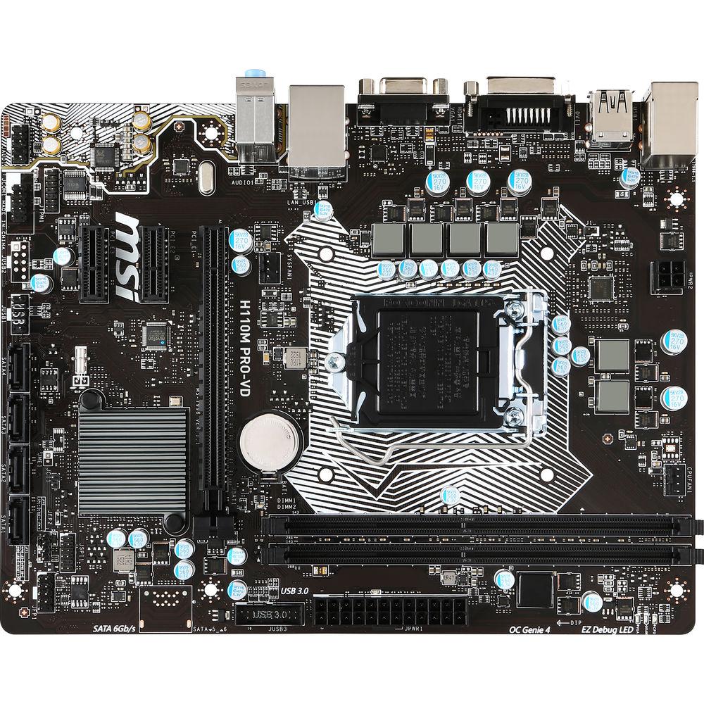 MSI H110M PRO-VD LGA 1151 Micro-ATX Motherboard