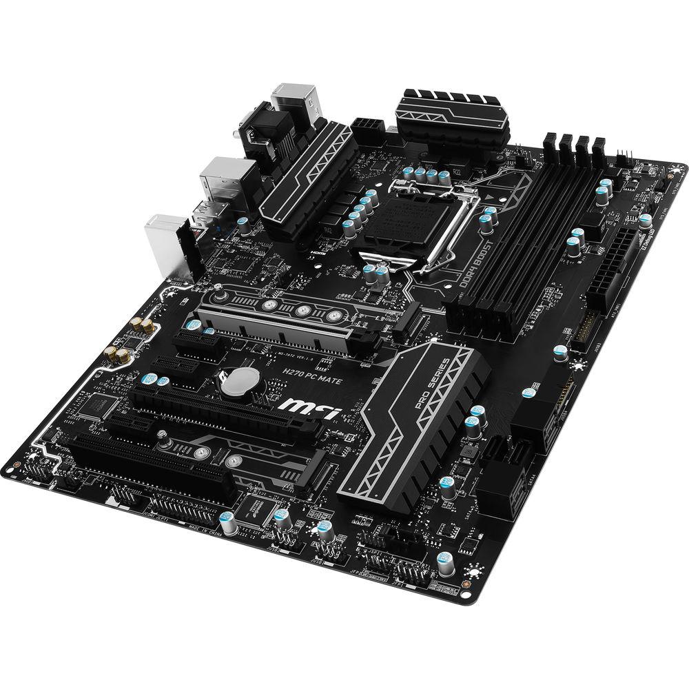 MSI H270 PC Mate LGA1151 ATX Motherboard, MSI, H270, PC, Mate, LGA1151, ATX, Motherboard