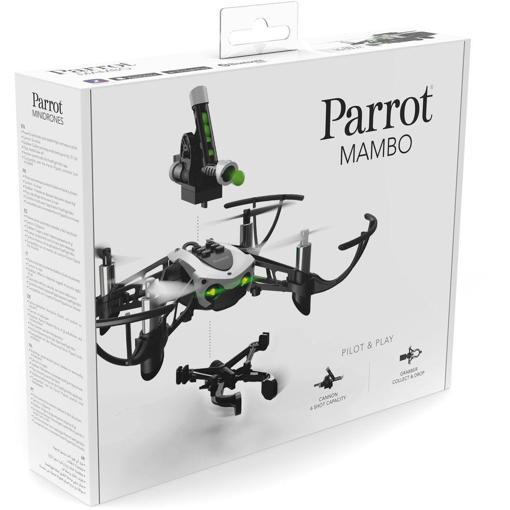 Parrot Minidrone Mambo with Cannon and Grabber Accessories
