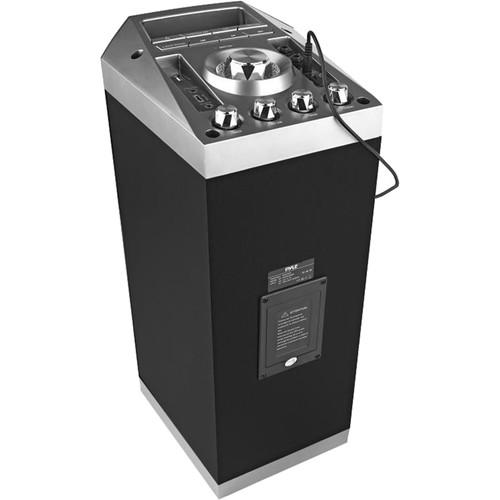 Pyle Pro Bluetooth Active PA Speaker with Portable Karaoke Stereo Cabinet