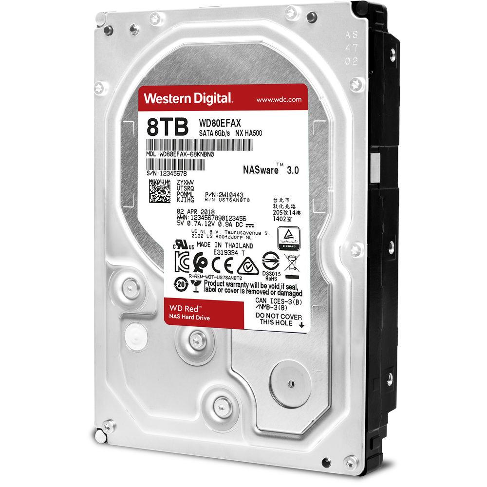 WD 8TB Red 5400 rpm SATA III 3.5" Internal NAS HDD