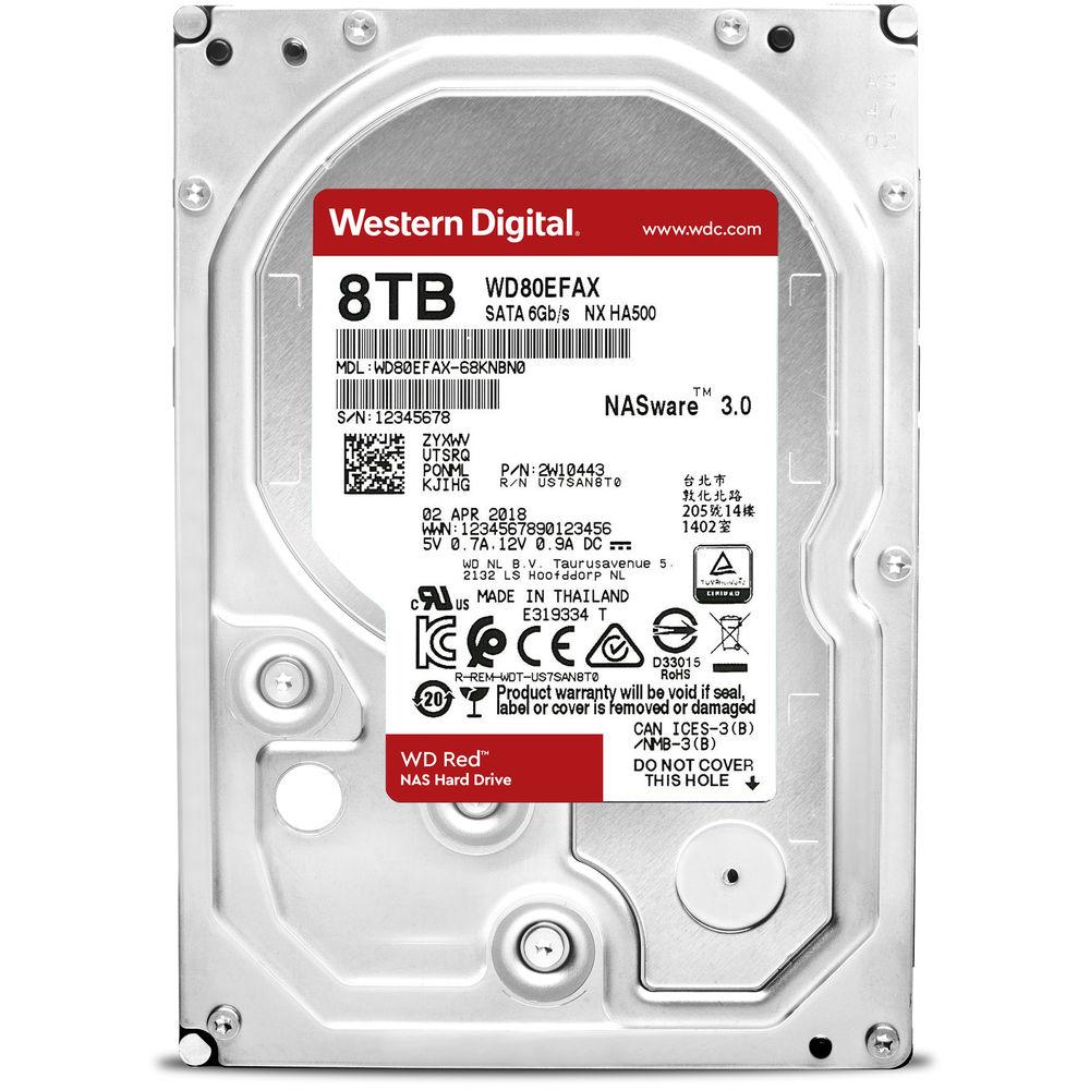 WD 8TB Red 5400 rpm SATA III 3.5" Internal NAS HDD