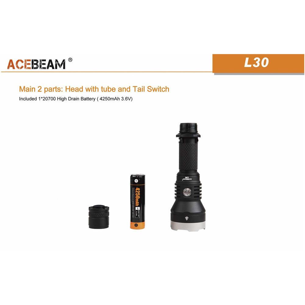 Acebeam L30 Rechargeable LED Flashlight