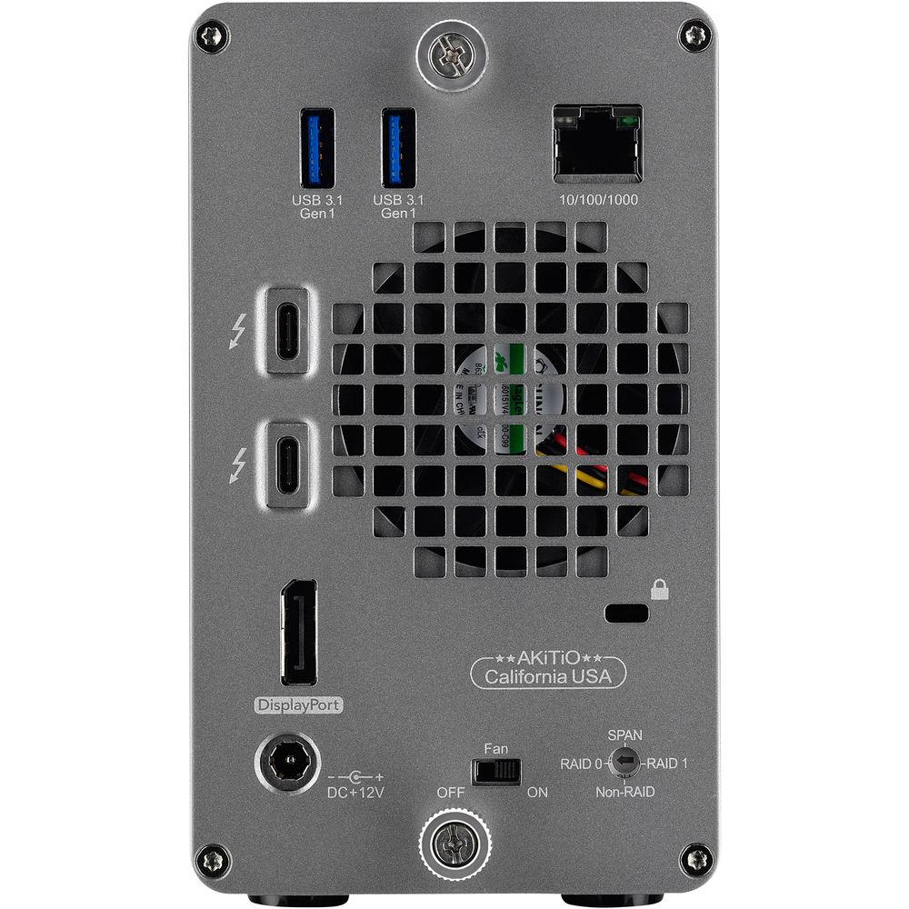 Akitio Thunder3 RAID Station 2-Bay Thunderbolt 3 RAID Array