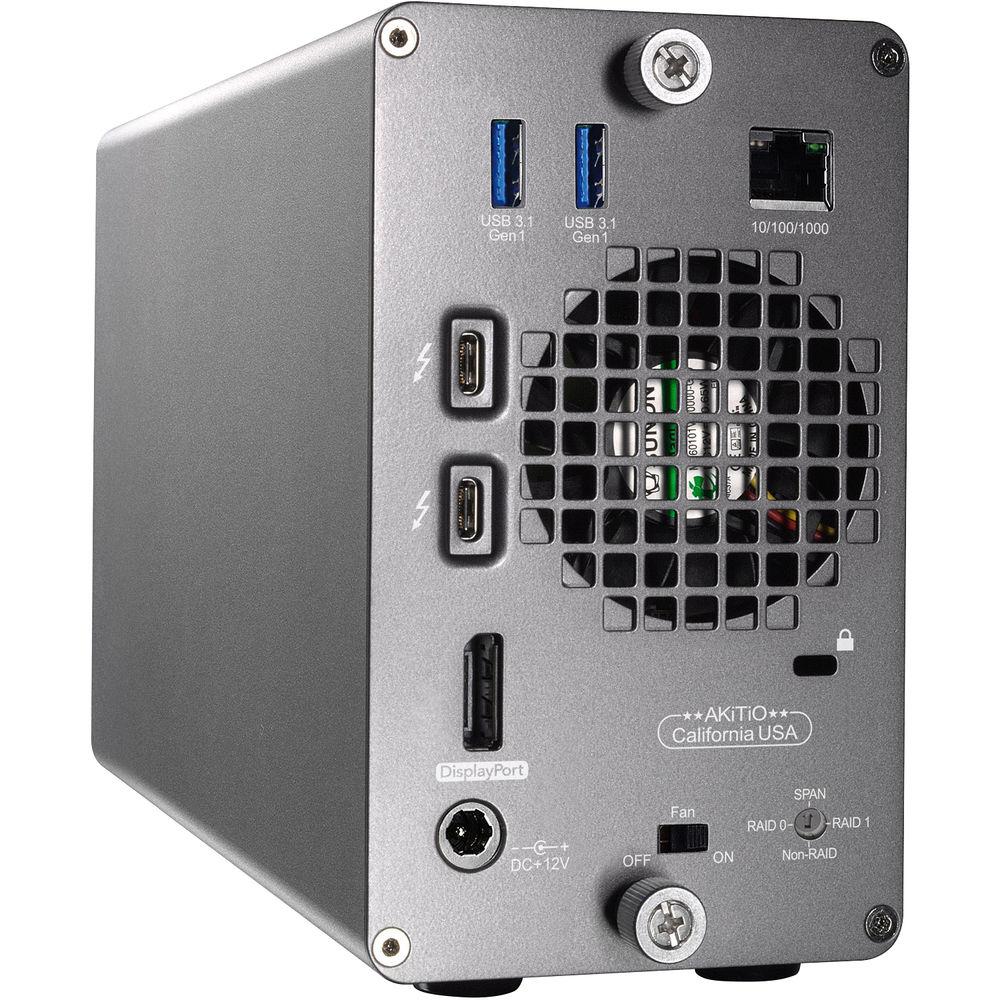 Akitio Thunder3 RAID Station 2-Bay Thunderbolt 3 RAID Array