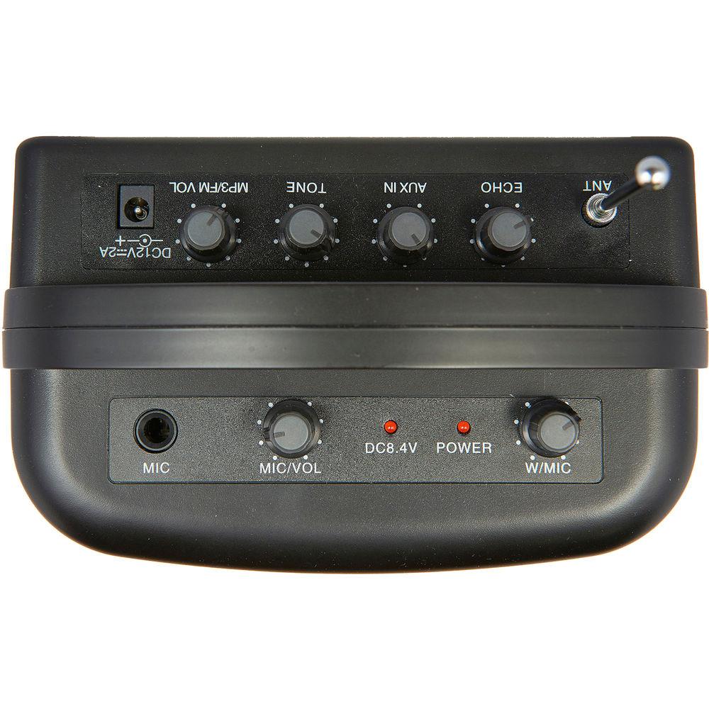 AmpliVox Sound Systems SWB245 Power Pod PA Media Package Portable All-In-One PA System with Three Microphones and Bluetooth Audio Receiver, AmpliVox, Sound, Systems, SWB245, Power, Pod, PA, Media, Package, Portable, All-In-One, PA, System, with, Three, Microphones, Bluetooth, Audio, Receiver